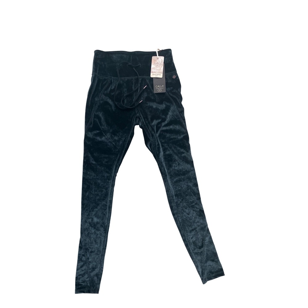Calia by Carrie Underwood Effortless Velvet Legging‎ Caviar Black Womens S